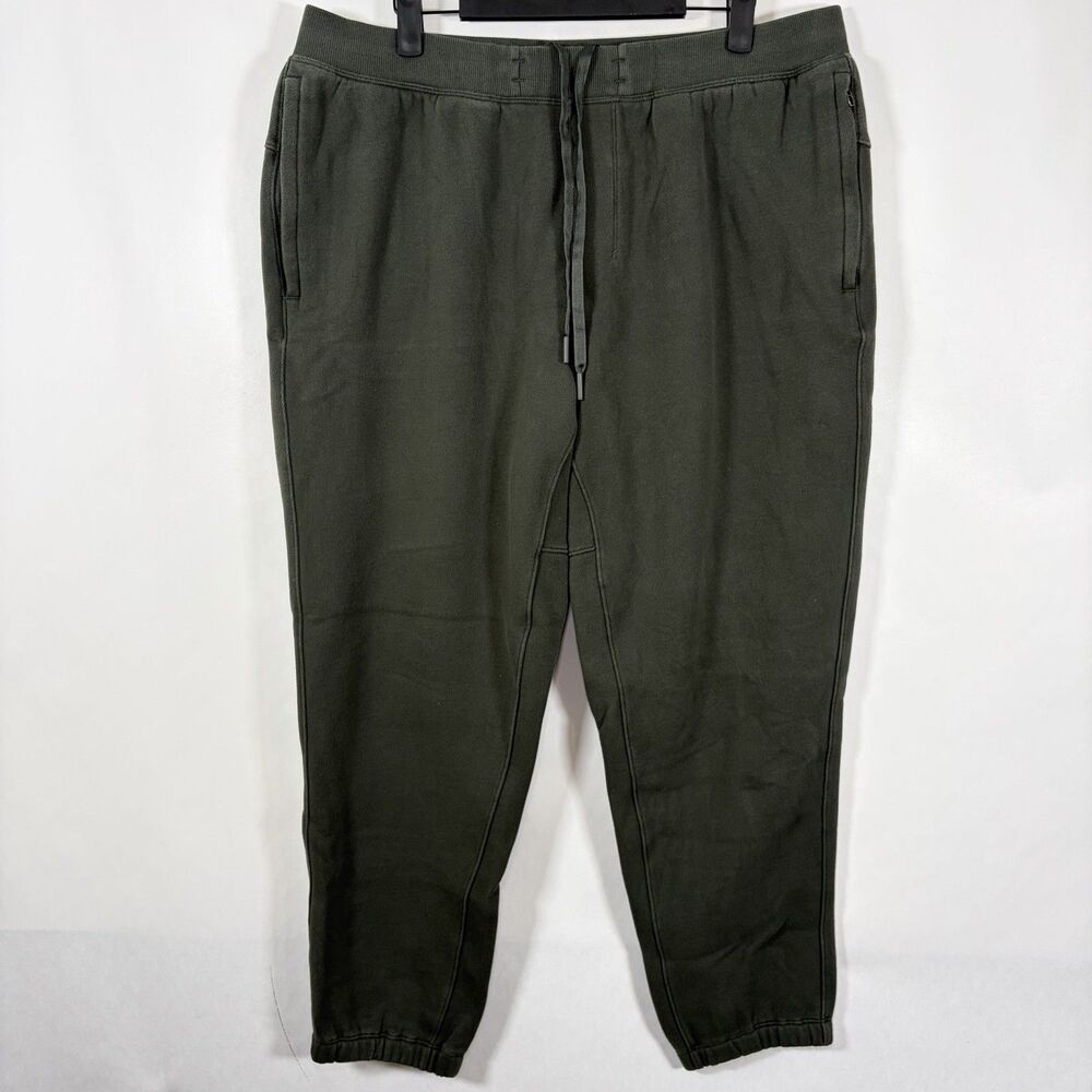 Lululemon Steady State Joggers Sweatpants Mens  XL Dark Olive Green Fleece 36x29